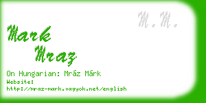 mark mraz business card